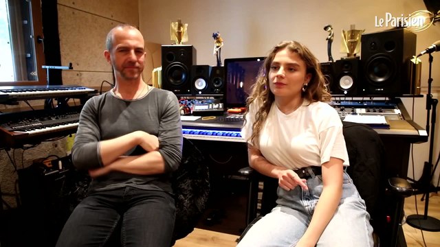 Maëlle en studio avec Calogero pour son premier album