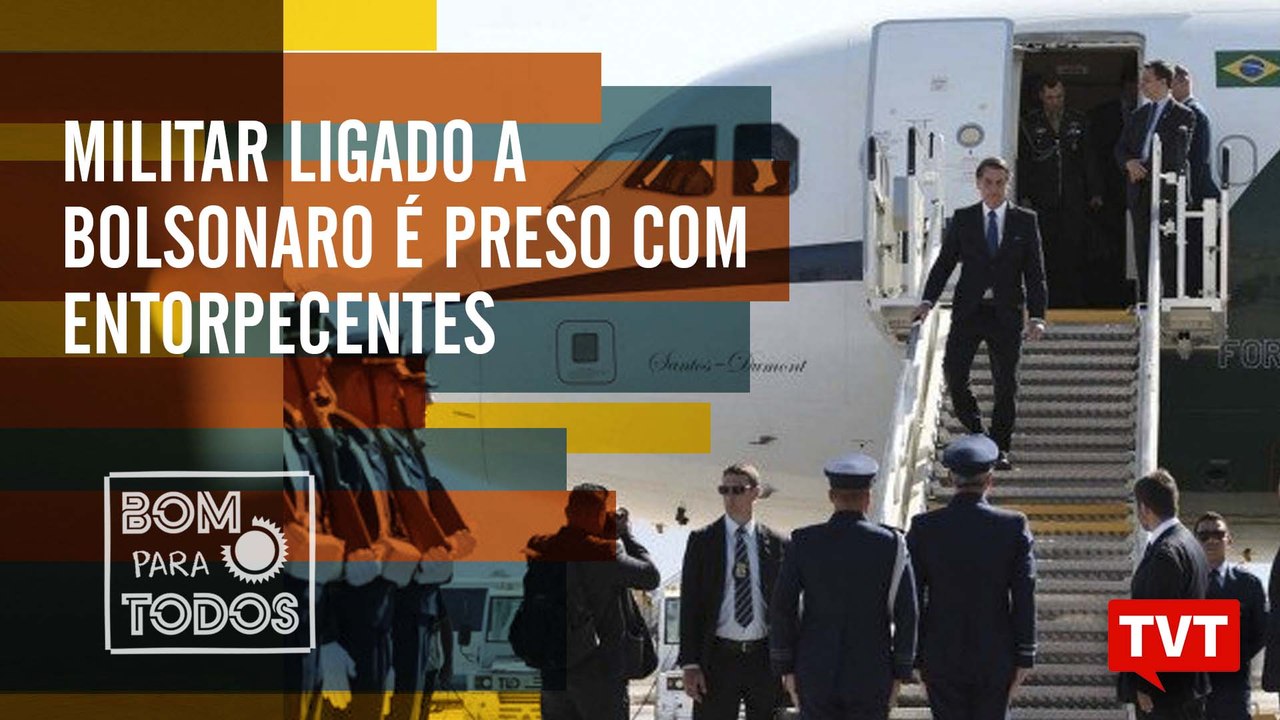 Militar da comitiva de Bolsonaro é preso com en...