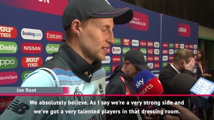 I don't agree that confidence has been affected - Root