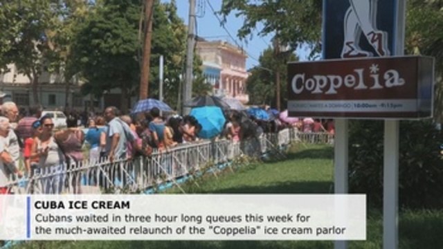 Cuba's iconic Coppelia ice cream parlor reopens to cool Havana customers