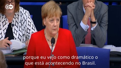 Merkel sobre situação ambiental no Brasil: "Dramática"