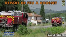 Départ de feu à rousset 26 juin 2019