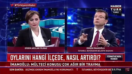 İmamoğlu: "Mülteci konusu çok ağır bir travma"