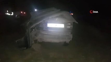 Yoldan çıkan otomobil takla attı: 1 ölü, 3 yaralı