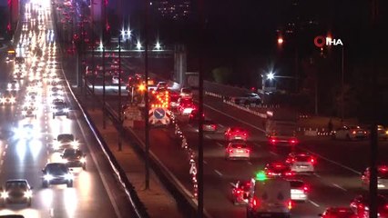 FSM ve 15 Temmuz Şehitler Köprülerinde bazı şeritler kapatıldı