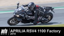 2019 APRILIA RSV4 1100 Factory 217 ch ESSAI POV AUTO-MOTO.COM