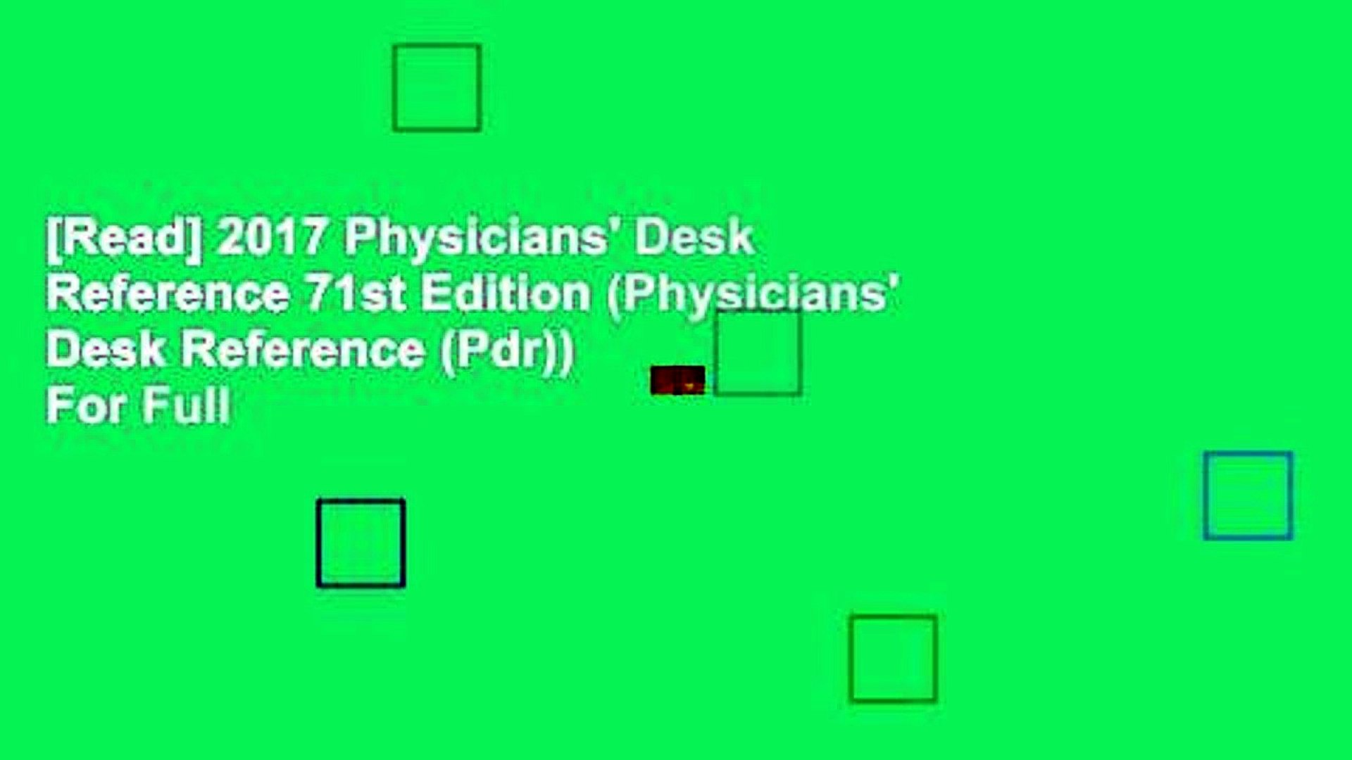 Read 2017 Physicians Desk Reference 71st Edition Physicians