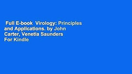 Full E Book Virology Principles And Applications By John - 