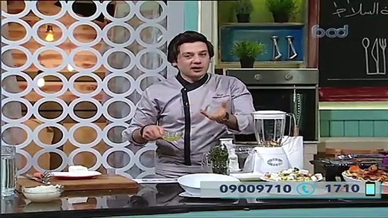 طريقه عمل سلطه الثوميه زي المحلات للشيف محمد حامد من برنامج المطعم على فوود