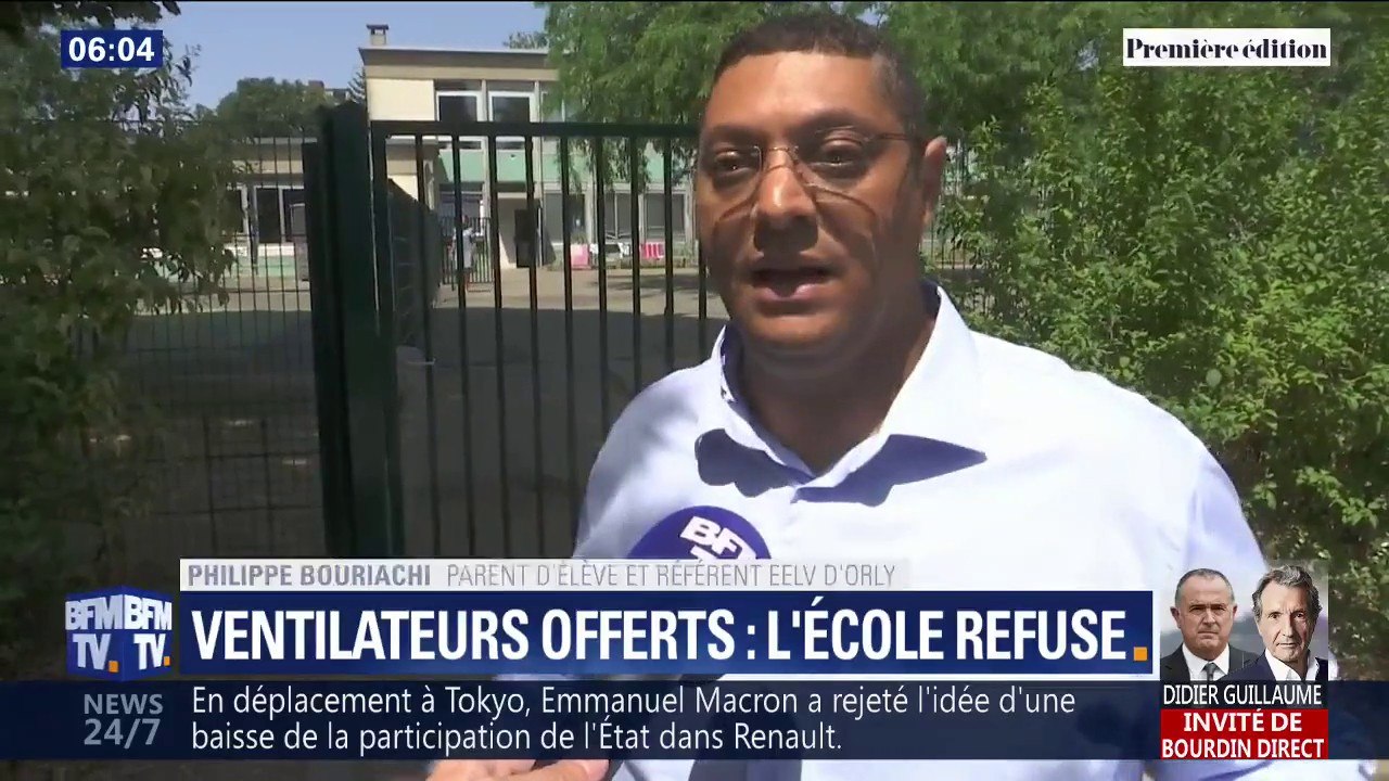 Un père offre 10 ventilateurs pour l'école de sa fille... mais l'inspection académique les retire