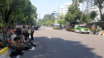 Suasana di Sekitar Gedung MK Jelang Sidang Putusan Sengketa Pilpres 2019