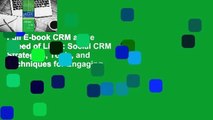 Full E-book CRM at the Speed of Light: Social CRM Strategies, Tools, and Techniques for Engaging