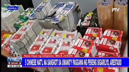 5 Chinese nat'l na sangkot sa umano'y paggawa ng pekeng sigarilyo, arestado