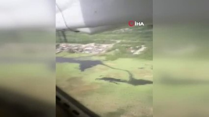 - Rusya'da pistten çıkan uçağın iniş anı kamerada