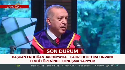 Cumhurbaşkanı Erdoğan Japonya'da
