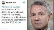 Jean-François Ricard officiellement nommé à la tête du parquet national antiterroriste