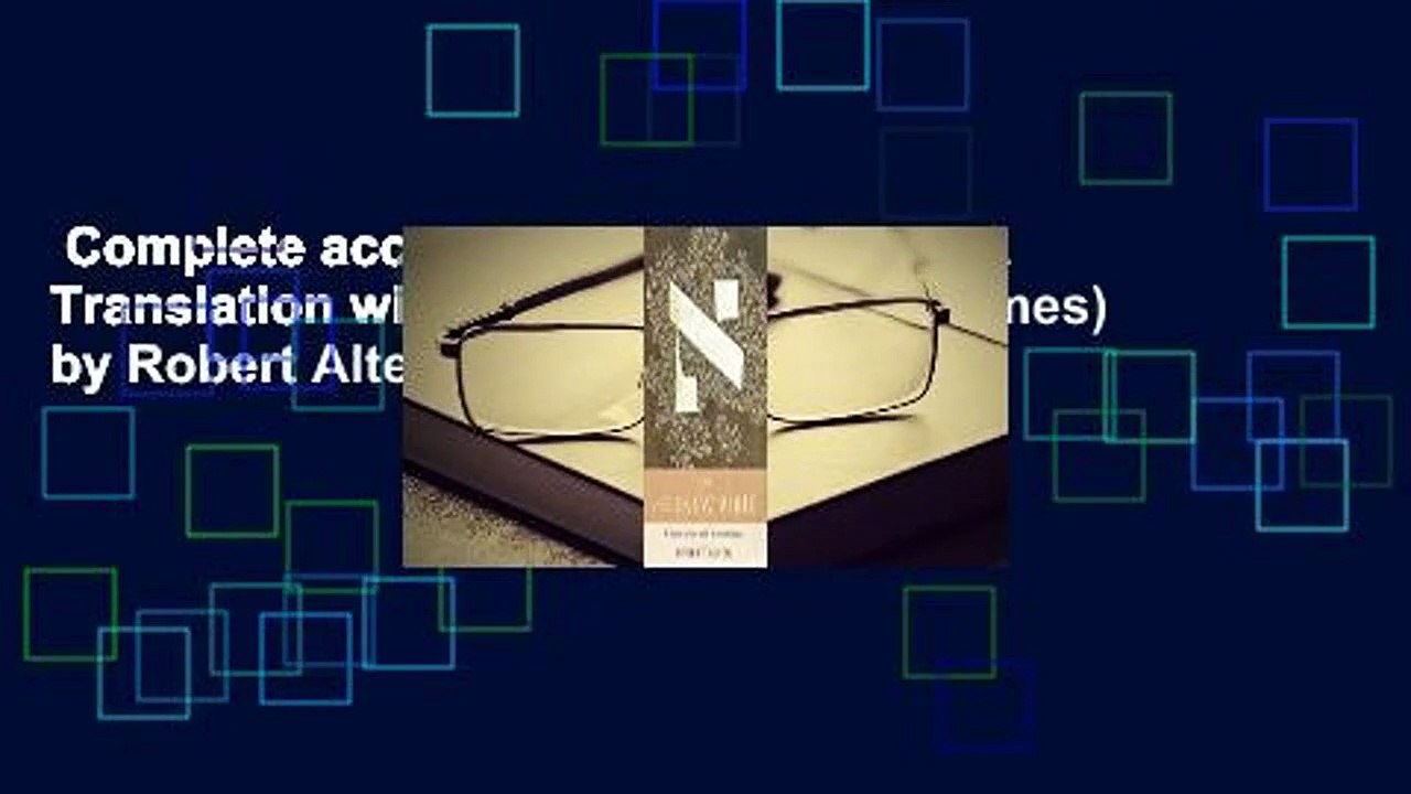 Complete acces  The Hebrew Bible: A Translation with Commentary (3 Volumes) by Robert Alter