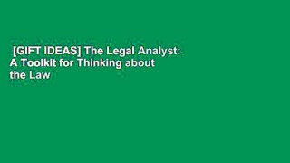 [GIFT IDEAS] The Legal Analyst: A Toolkit for Thinking about the Law