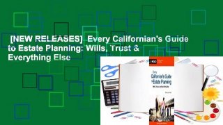 [NEW RELEASES]  Every Californian's Guide to Estate Planning: Wills, Trust & Everything Else