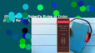 [GIFT IDEAS] Robert's Rules of Order (Newly Revised, 11th edition)
