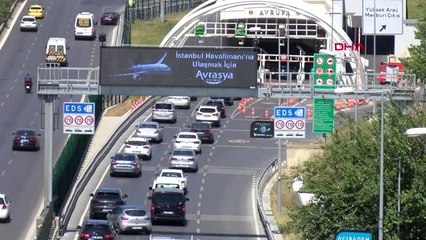 İSTANBUL- FSM'DEKİ ÇALIŞMA, AVRASYA TÜNELİ'NDE YOĞUNLUK OLUŞTURDU