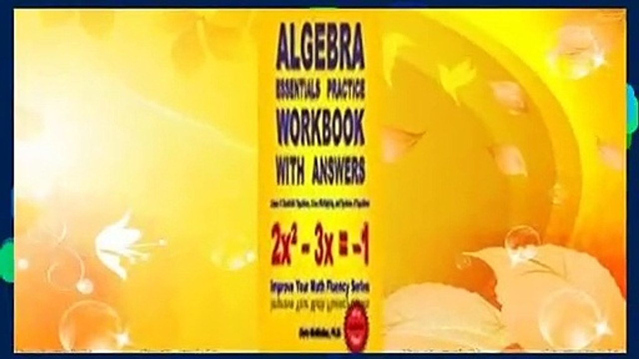 Popular to Favorit  Algebra Essentials Practice Workbook with Answers: Linear & Quadratic