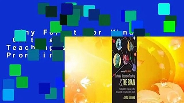 Any Format For Kindle Culturally Responsive Teaching and The Brain: Promoting Authentic