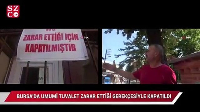 Umumi tuvalet ‘zarar ettiği’ gerekçesiyle kapatıldı