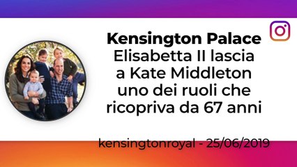 Elisabetta II lascia a Kate Middleton uno dei ruoli che ricopriva da 67 anni 5701