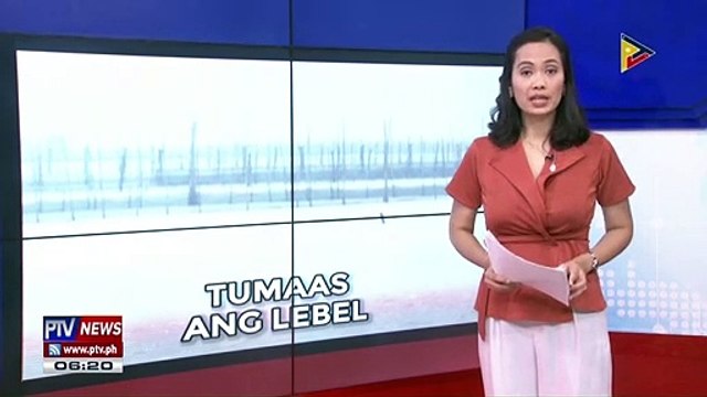 Lebel ng tubig sa Laguna Lake, tumaas bunsod ng pag-ulan