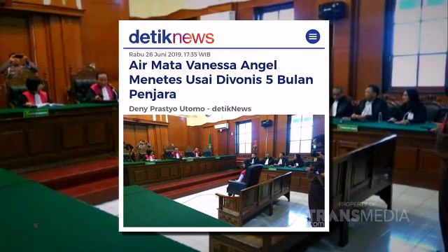 Insert- Air mata Vanessa Angel menetes usai divonis 5 bulan penjara