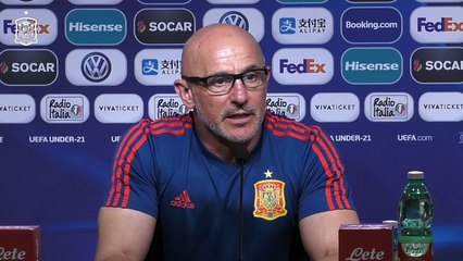 Luis de la Fuente, en la Previa del España-Francia Sub 21