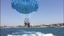 Parasailing yaparken denize düşen Filistinli turist öldü