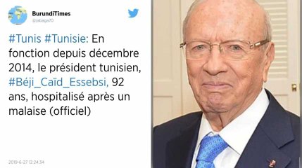 Le président tunisien, Béji Caïd Essebsi, hospitalisé après un malaise