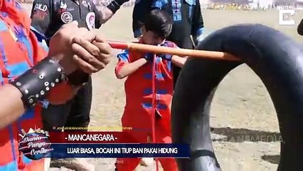 Dunia Punya Cerita- Luar Biasa Bocah Ini Tiup Ban Pakai Hidung