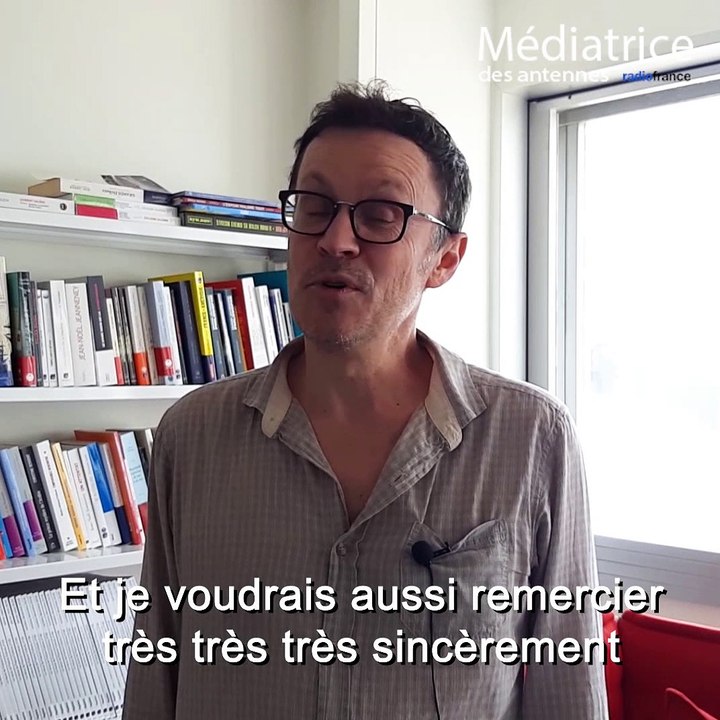 Hervé Gardette remercie les auditeurs et auditrices