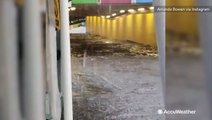 Amusement park slammed with torrential flooding