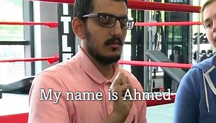 Deafblind 21-year-old Ahmed Alenezi tells his story of learning to box