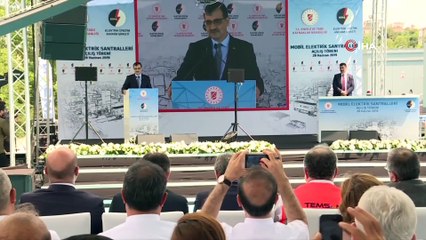 Bakan Dönmez, 7 Tane Mobil Elektrik Santralinin Açılışını Yaptı