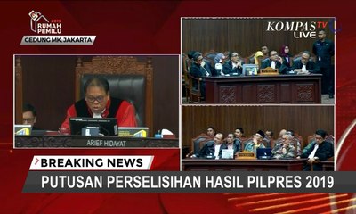 Mahkamah Konstitusi Tolak Dalil BPN Terkait Dana Kampanye Jokowi-Ma’ruf