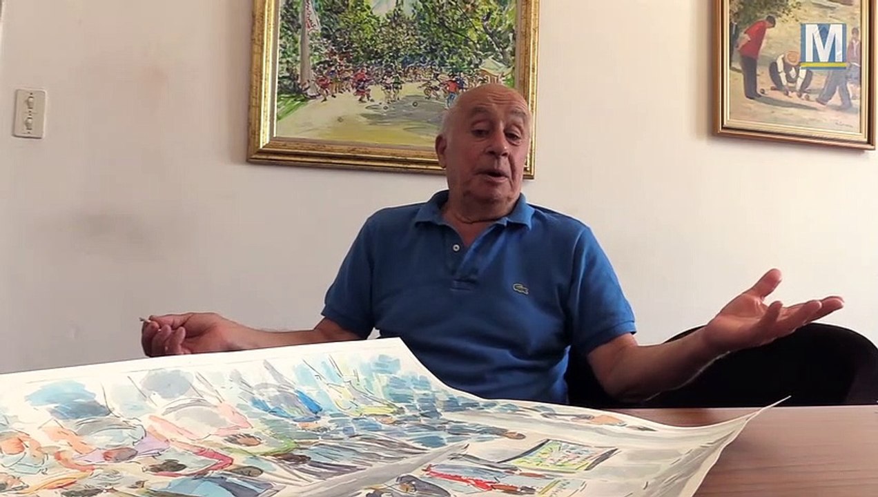 Rencontre avec Claude Luca, peintre officiel du Mondial La Marseillaise