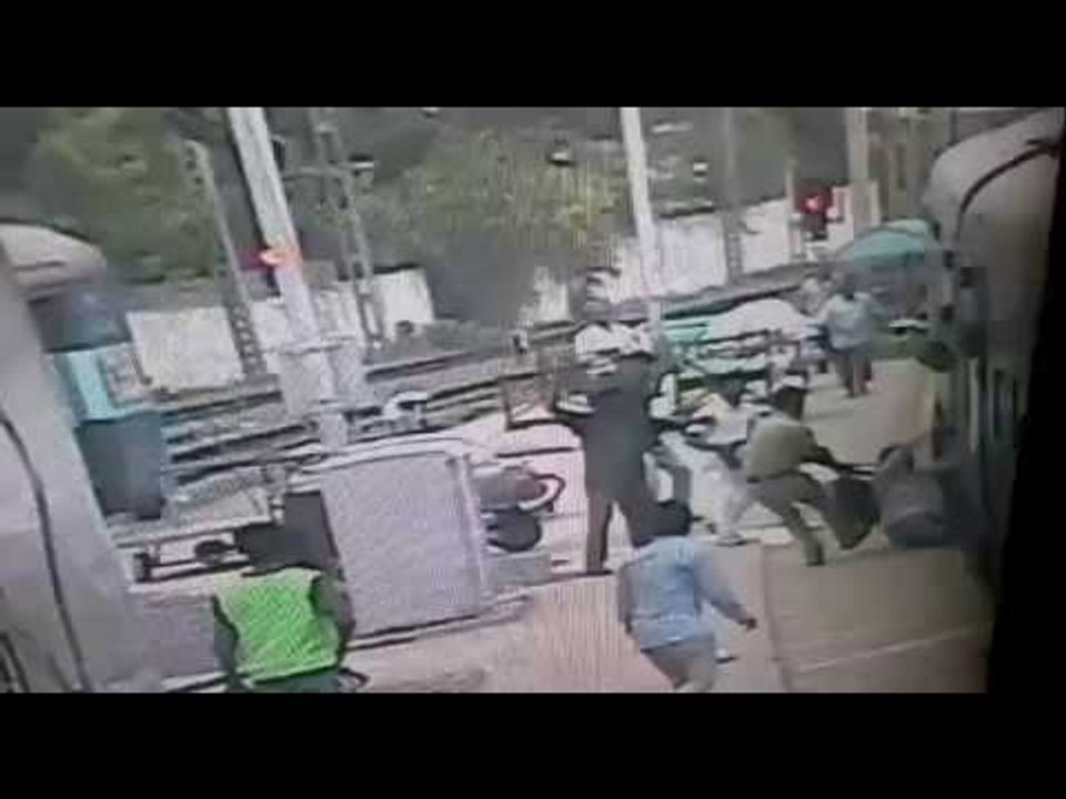 RPF policeman saves man who slips while boarding train in Egmore