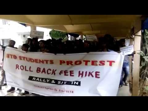 IIT Bombay students protest fee hike