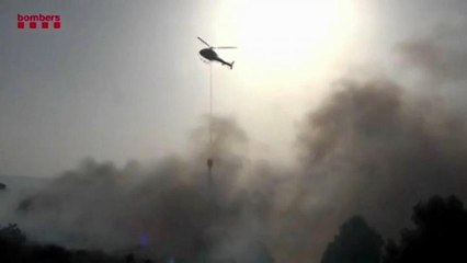 Großer Waldbrand in Katalonien