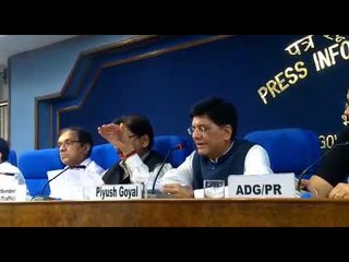 Union Minister Piyush Goyal speaks at Press Information Bureau