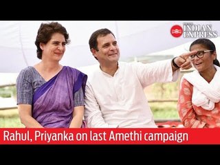 Rahul, Priyanka Gandhi on last #Amethi campaign before 5th phase polls