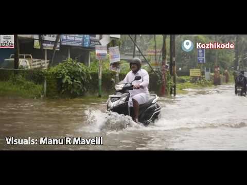 Motorists have tough time on waterlogged Thadambattuthazham road in Kozhikode