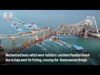 Fishing boats return to the Sea after Cyclone Gaja in Rameshwaram