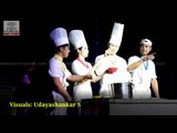 Korean artists performing non-verbal comedy show, Cookin' nanta in Vijayawada