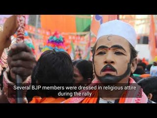 Amidst election campaigns, BJP President Amit Shah does a road show
